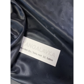 Christian Dior подкладка, тёмно-синяя