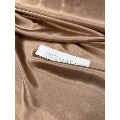 Сатиновая ткань, перламутрово-розовая