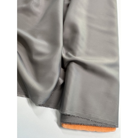 Подкладочная ткань, светло-серая, вискоза с эластаном 