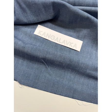 Puuvillane teksakangas, helesinine