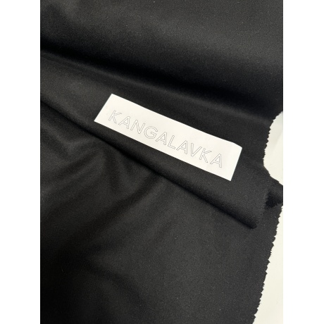 Шерстяная костюмная ткань, черная 