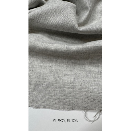 Шерстяная ткань, светло-серая