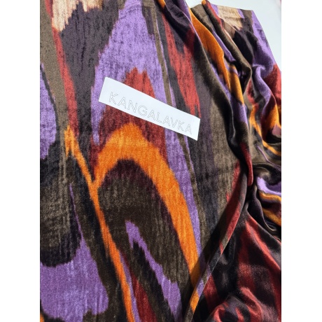 Бархат с принтом 