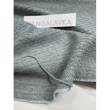 Puuvillane bukleekangas, saladoniroheline 