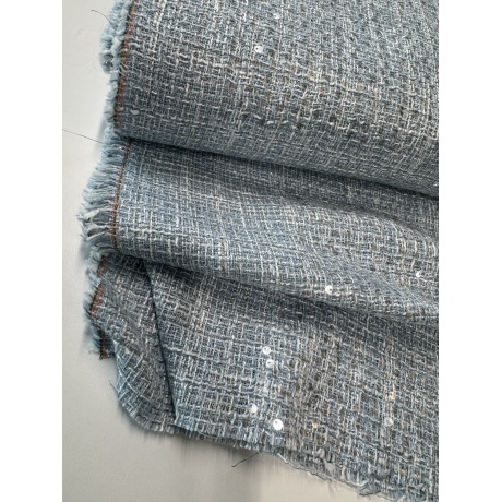 Bukleekangas viskoosi ja polüestriga, litriga helesinine