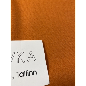 Шерстяная пальтовая ткань, оранжевая 